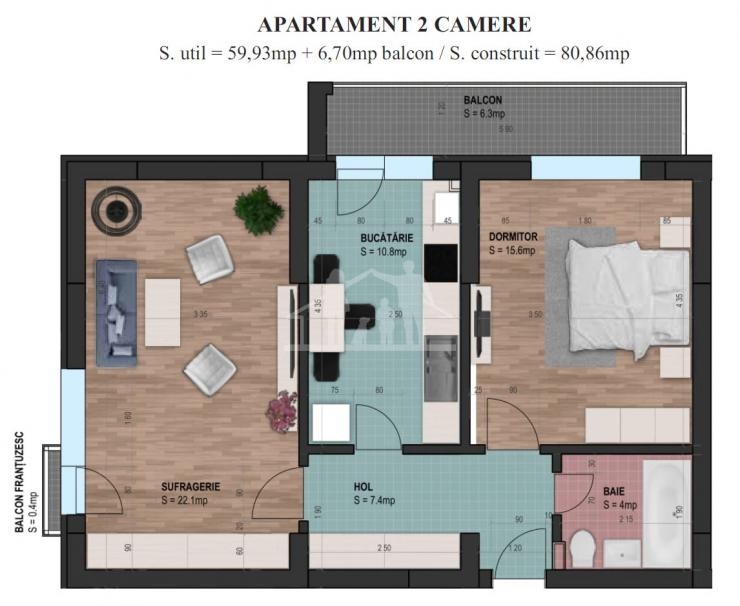 Cumpara un apartament NOU cu predare in Mai 2021