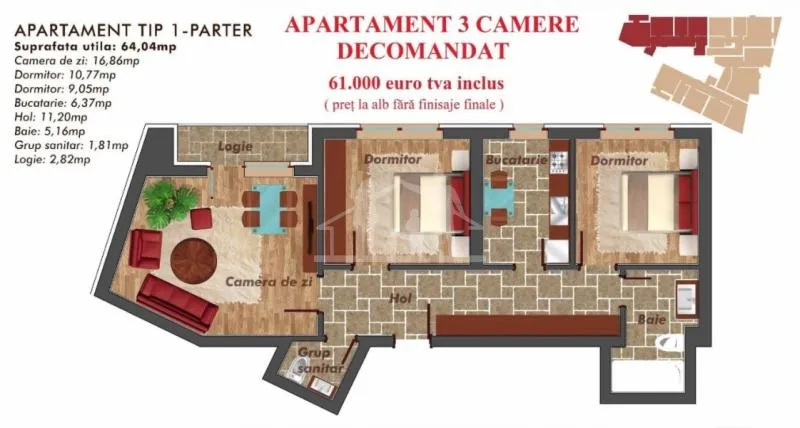 APARTAMENTE NOI MILITARI - PACII RESIDENCE 2