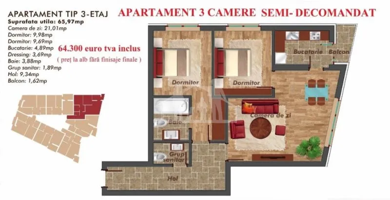 APARTAMENTE NOI MILITARI - PACII RESIDENCE 2