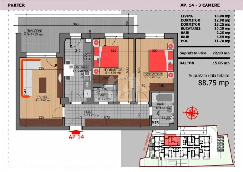 Apartamente Noi de Vanzare Zona Vitan - Mihai Bravu Residence 14